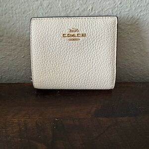 Coach Ivory Textured Leather Wallet